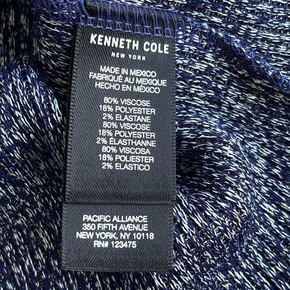 Kenneth Cole Pullover Sweater Womens Large Hooded Lightweight Tie Neck - Picture 5 of 10